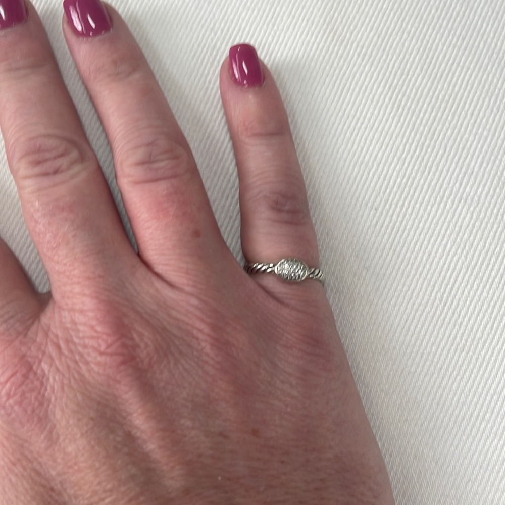 David Yurman Cable collectibles oval stack ring
